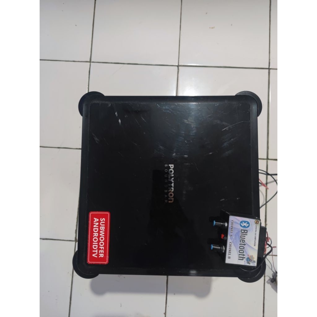 speaker subwoofer tv Polytron swf 0251 plus amplifier bluetooth