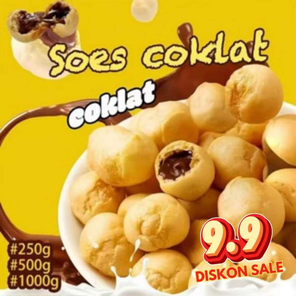 

BISA COD Soes Coklat Cokelat/strawberry / mixrasa/halal Kue Sus Kering lsi soes coklat lumer 1kgr Enak Murah (Cemilan keluarga, cocok untuk dewasa dan anak-anak) Chocolate Food Makanan Snack Manis soes cokelat 1 kue soes coklat nakata Toples Toples