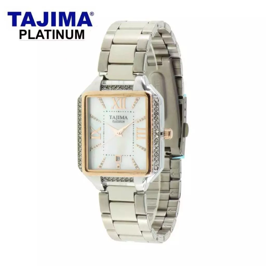 TAJIMA Jam Tangan Tajima Platinum 3816 (3.2cm) Analog Date Stainless Steel Tahan Air Original Garans