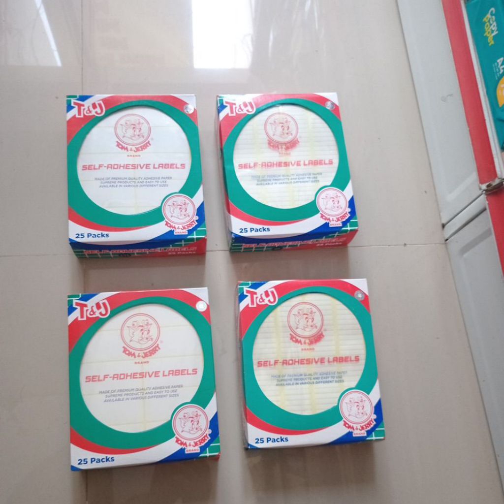 

Tom & Jerry Self Adhesive Labels Label Nama Alamat Undangan - Box isi 25 Packs