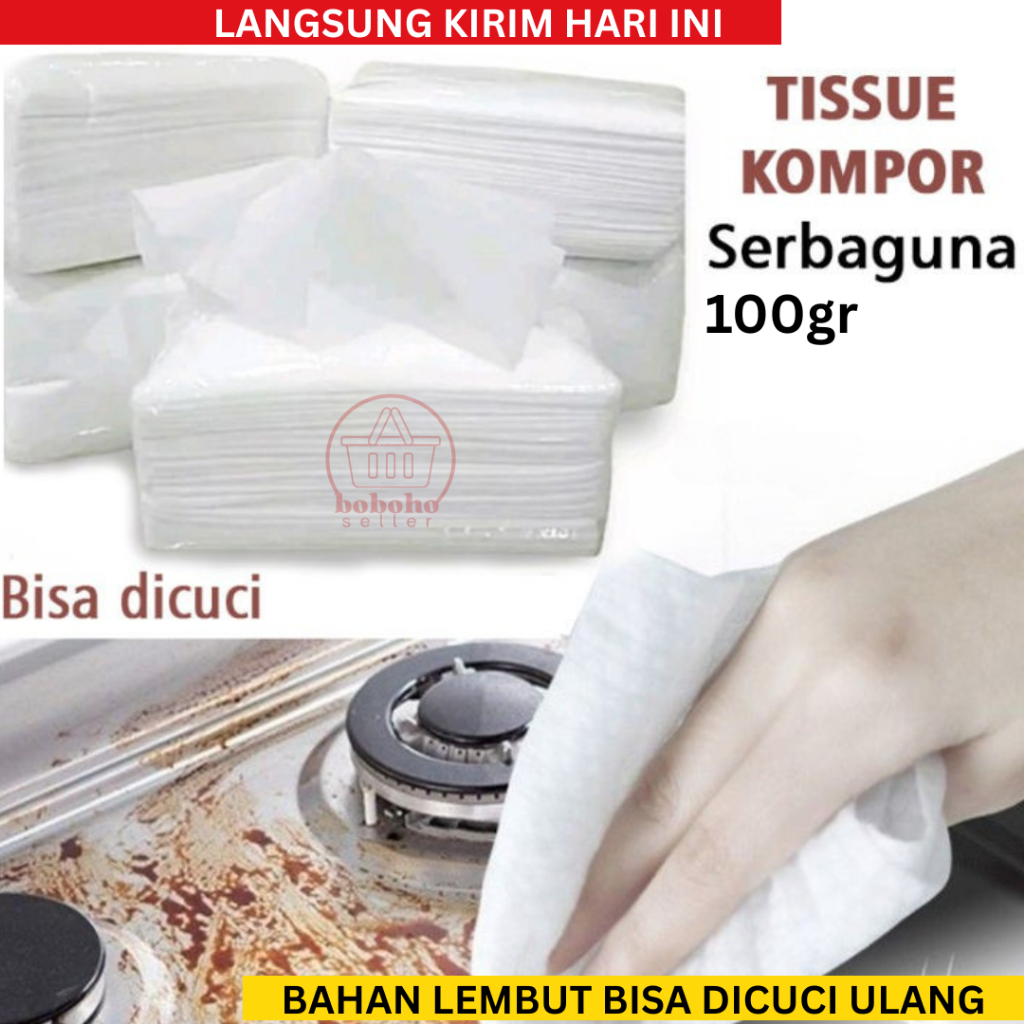 Tisu Kompor Bisa dicuci 100 gram Tisu Dapur Tisu Kering bahan tisu basah Bukan Tisu Lipat