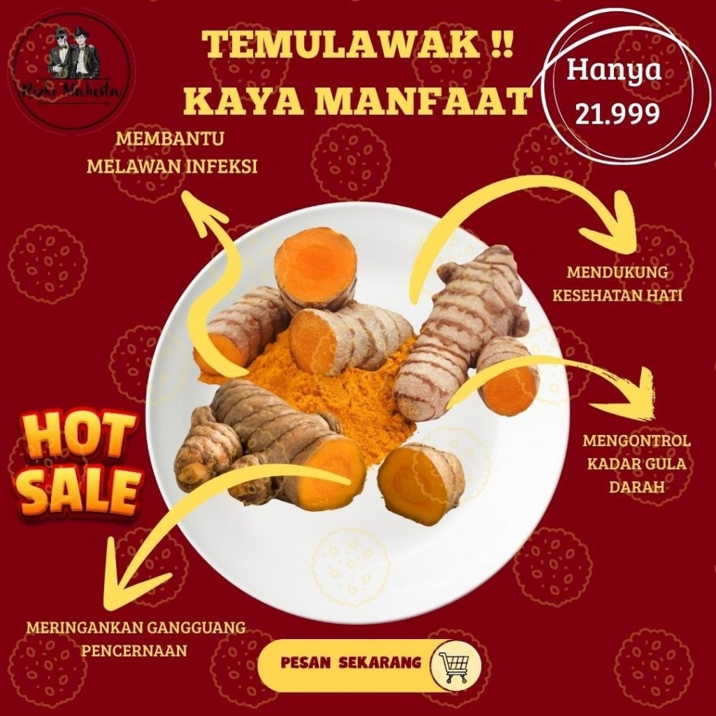 

TEMULAWAK REMPAH KAYA MANFAAT 1KG FRESH SUDAH DI CUCI