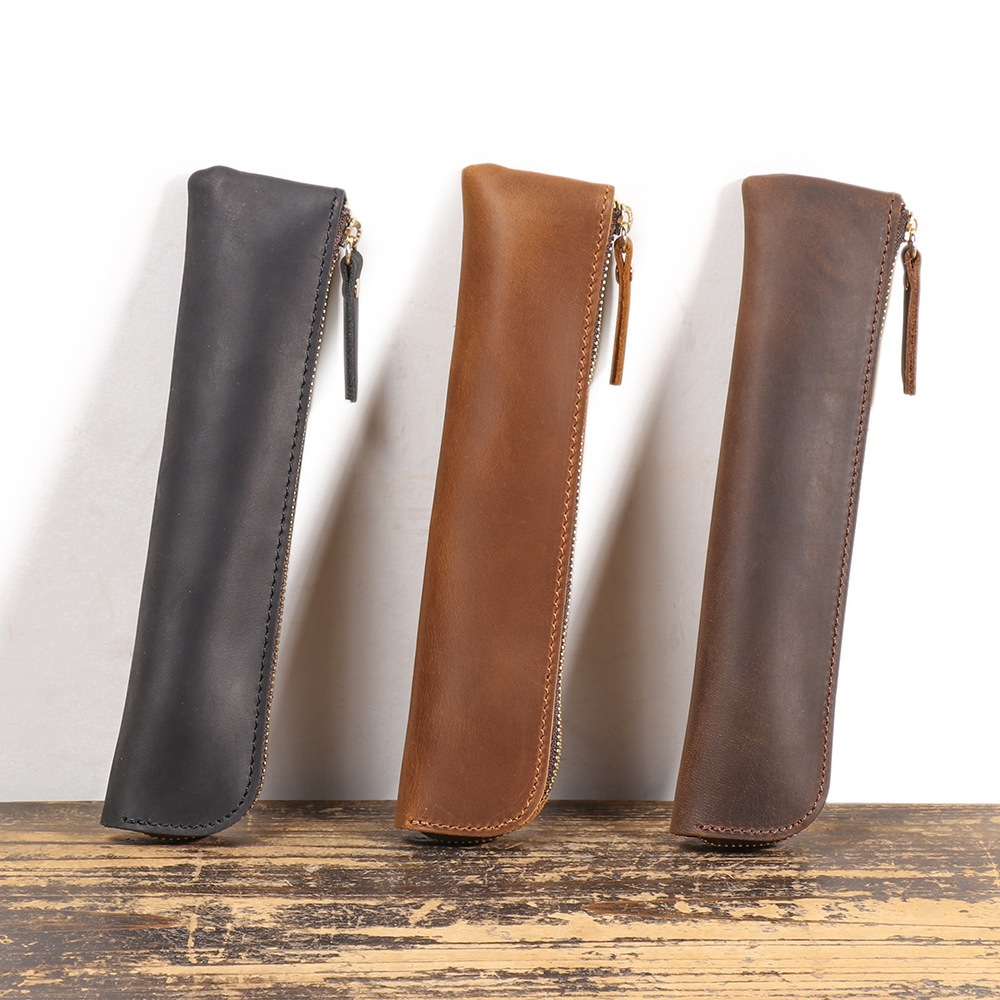 

Sarung Tempat Pulpen Pensil Dari Kulit Sapi Asli Leather