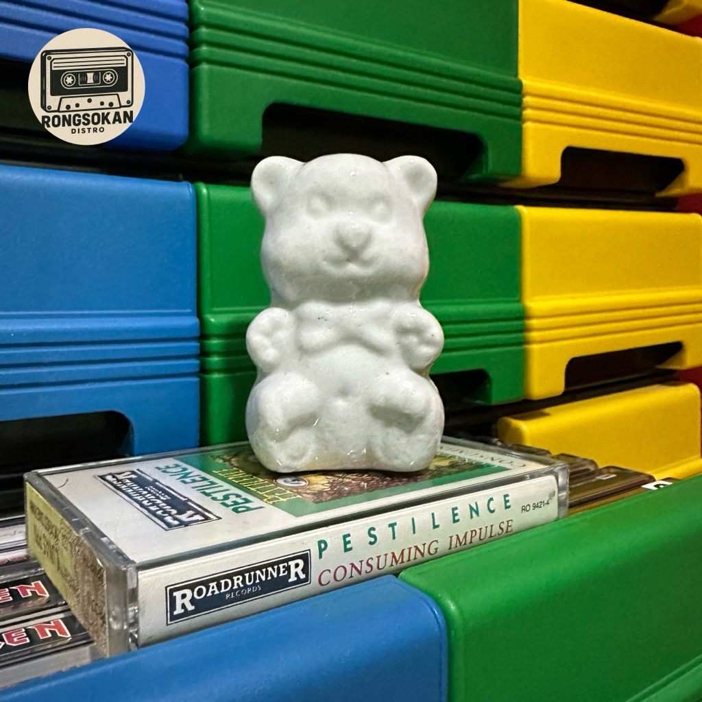 Pajangan Keramik TEDDY BEAR PUTIH