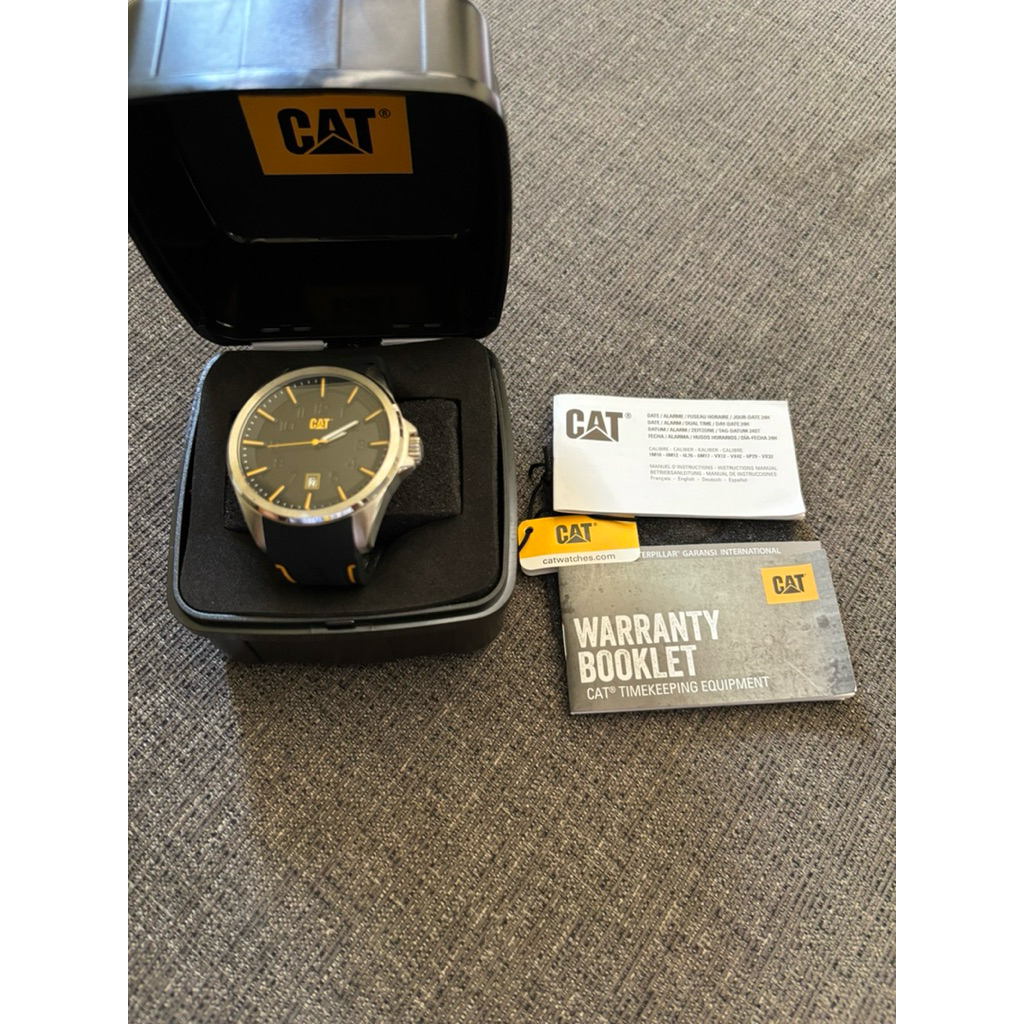 Jam Tangan CAT Caterpillar / CAT Caterpillar Watch Hitam Silver