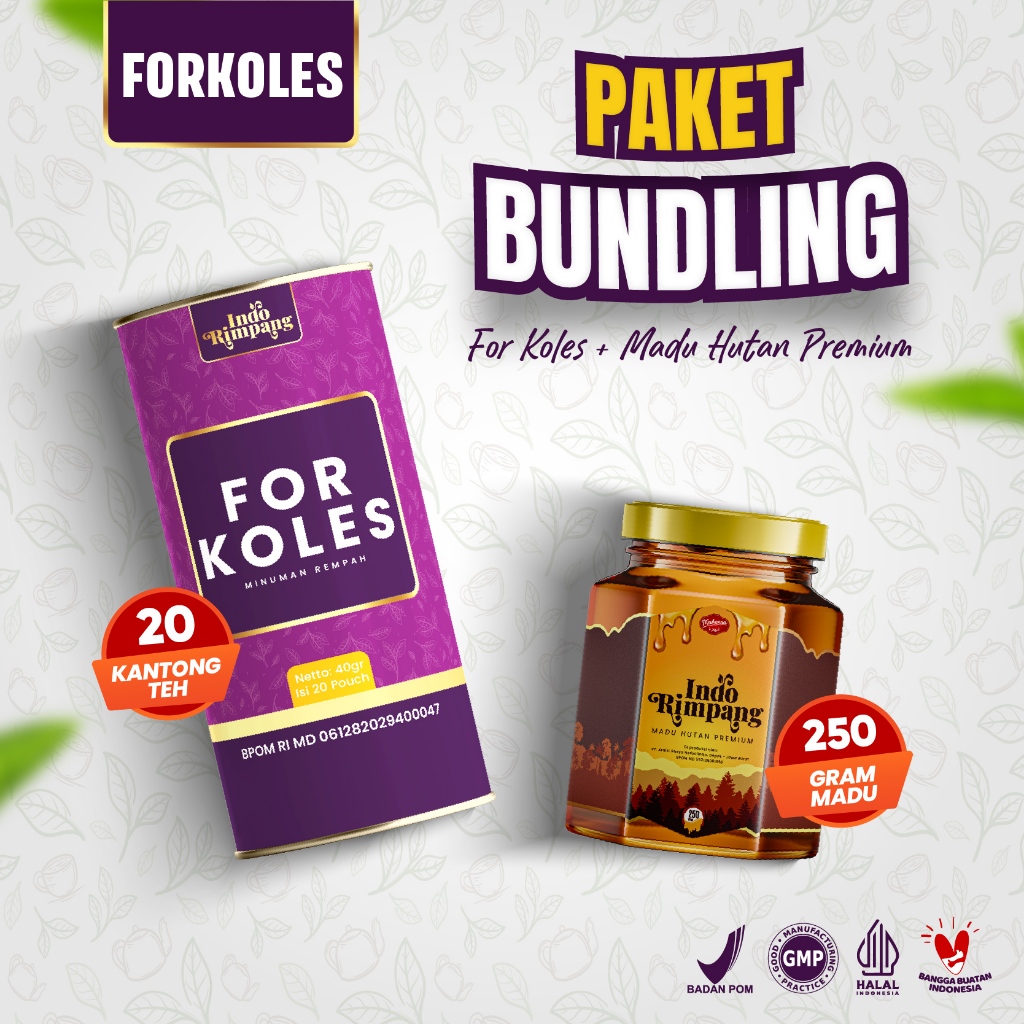 

【Paket Bundling】 FOR KOLES Rimpang Celup dan Madu Premium Indo Rimpang Solusi Alami Mengobati Kolesterol dan Asam Urat