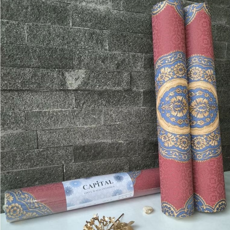 WALLPAPER MERAH BATIK - WALLPAPER CLASIK