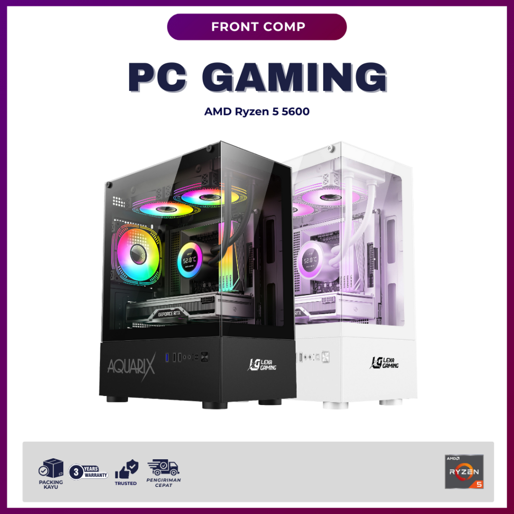 PC Gaming Ryzen 5 5600G | RAM 32GB DDR4 | SSD 256GB | Siap Gaming AAA