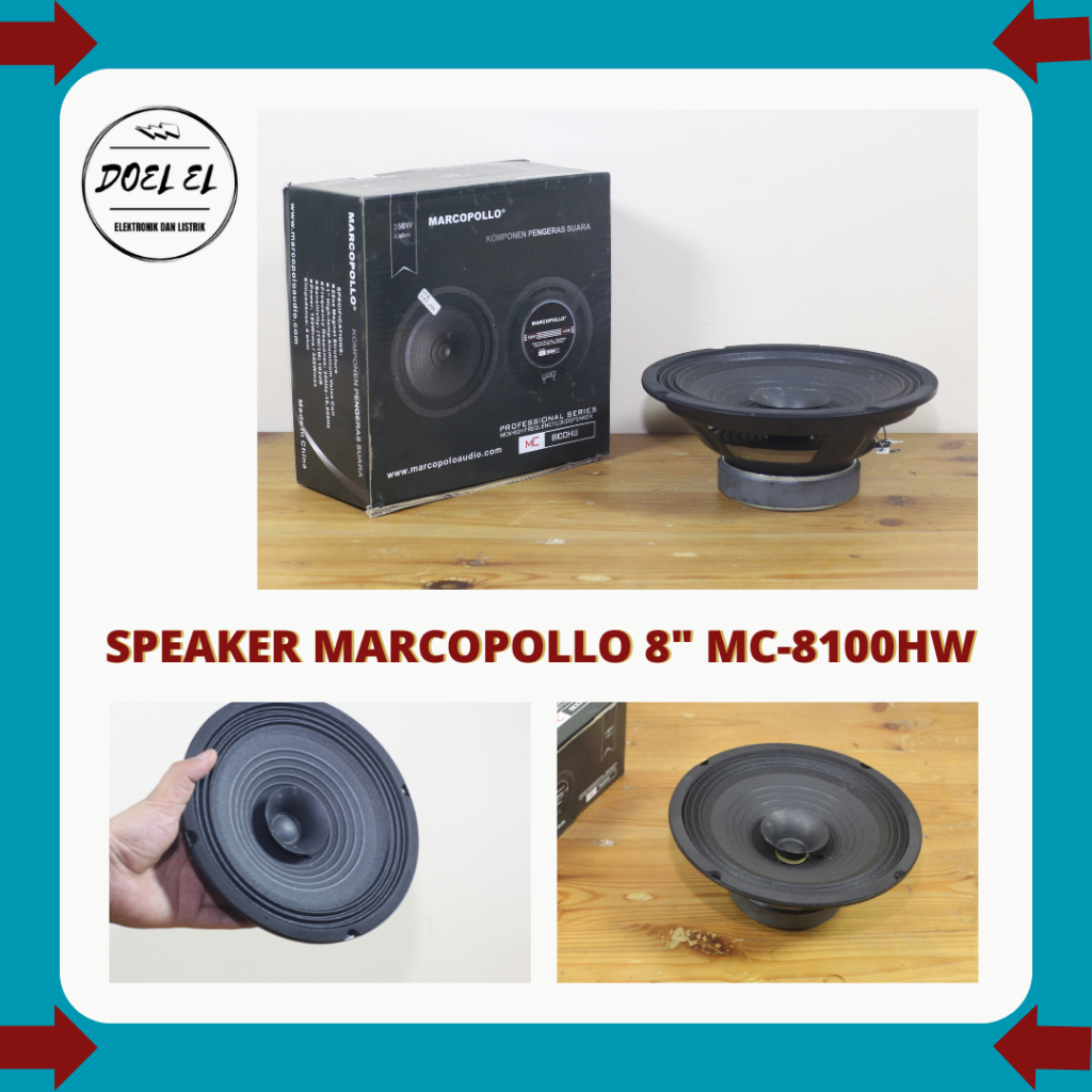 SPEAKER MARCOPOLO 8 INCH MC-8100HW