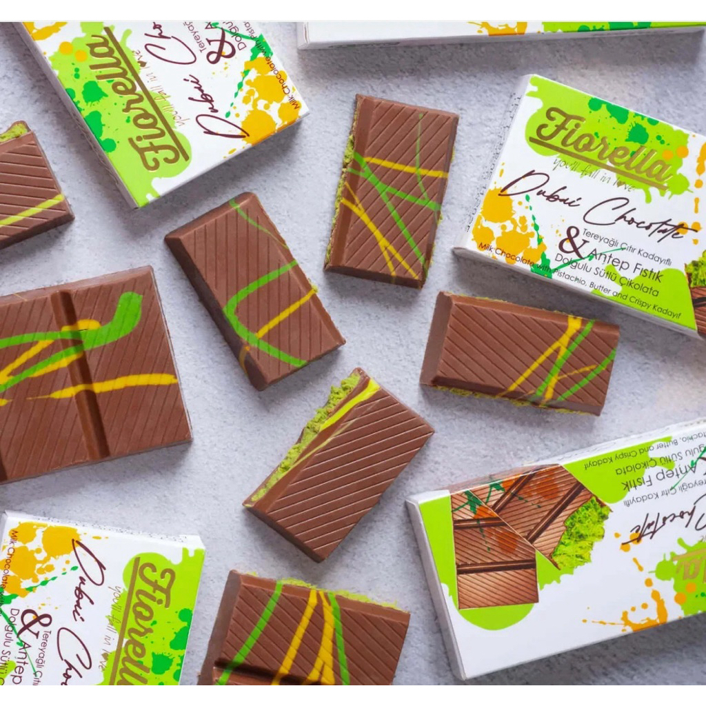 

Fiorella Dubai Chocolate – Pistachio & Crispy Kadayıf COKLAT DUBAI