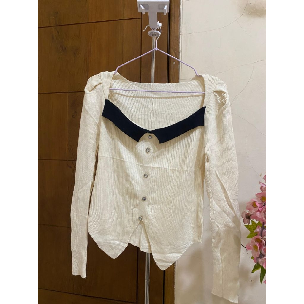 rajut korea kancing(model sabrina)