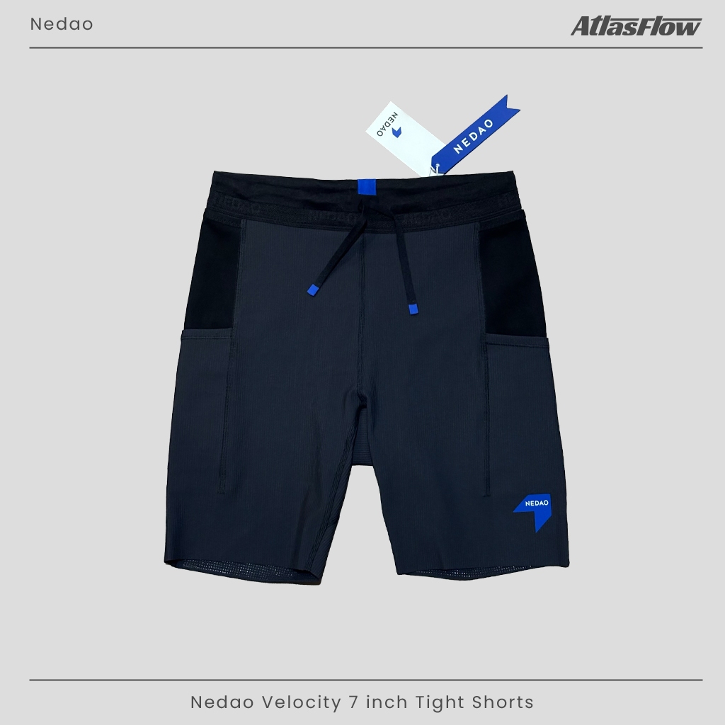 Men's Nedao Velocity 7 inch Tight Shorts, celana lari pria