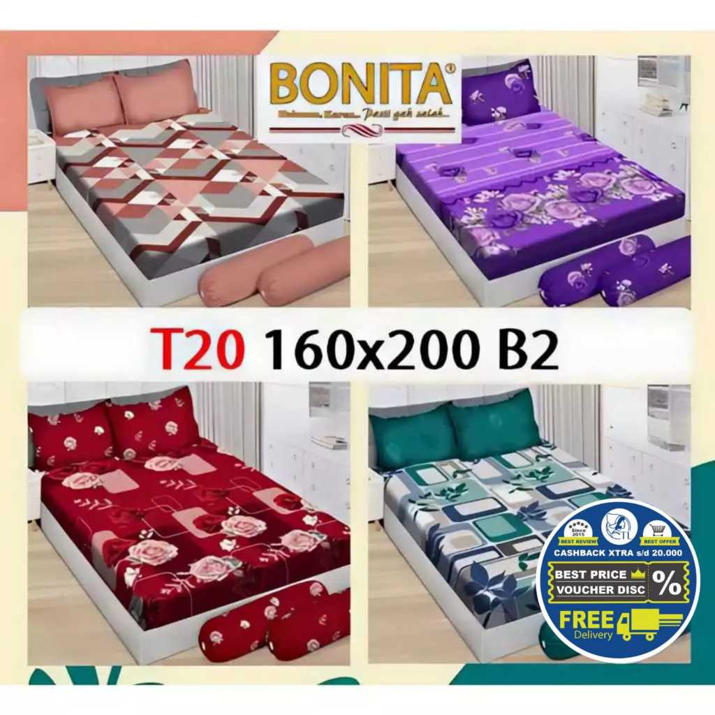 [NEW] Sprei Bonita Queen Size uk160x200 Motif ABSTRAK & ANAK Anindia Belinda Bellavista Butterfly Be