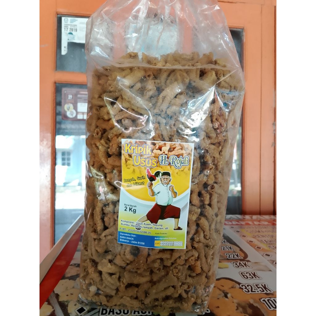 

keripik usus ori ROJALI