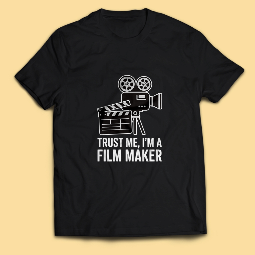 Kaos Pria TRUST ME I'M FILM MAKER Dewasa Baju Atasan Unisex PakeKaos
