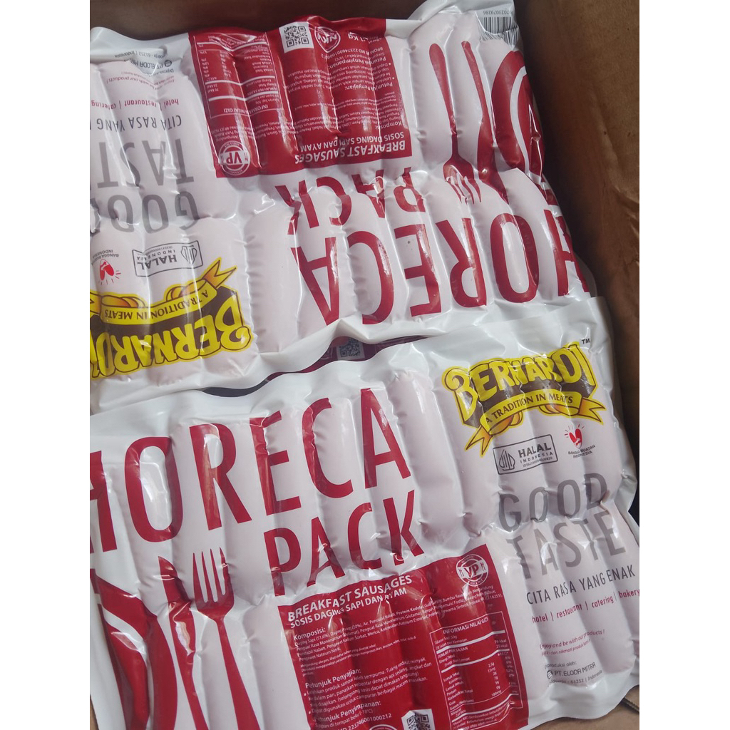 

Bernardi horeca pack beef Breakfast sausage sosis sapi 1Kg