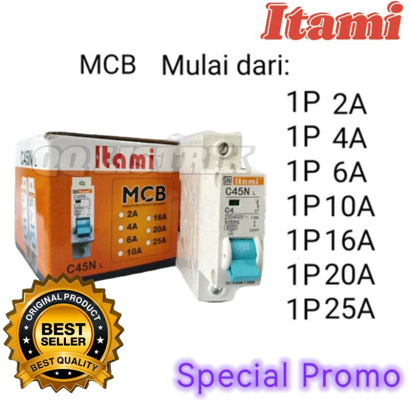 MCB ITAMI Murah, MASAKI ITAMI Itami TERMIS/MCB 2A/C2 4A/C4 6A/C6 10A/C10 16A/C16