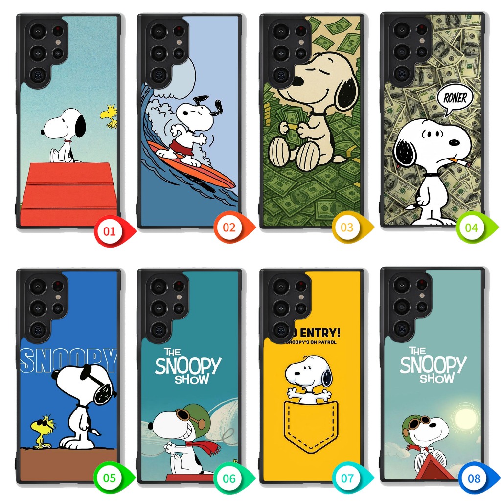 Case Samsung Galaxy S25 S24 S23 S22 S21 S20 Note 20 10 Ultra Plus FE Edge Snoopy IC0098 Casing
