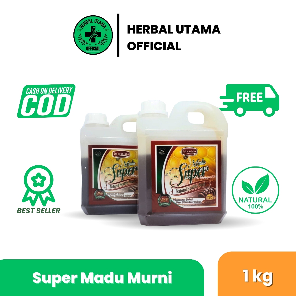 

MADU MURNI MADU SUPER AL MUNTAHA 1KG. NUTRISI DAYA TAHAN TUBUH