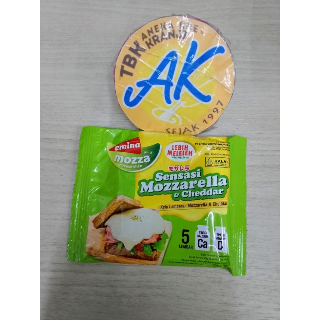 

KEJU EMINA MOZARELA SLICE ISI 5 / EMINA KEJU SLICE MOZARELLA ISI 5