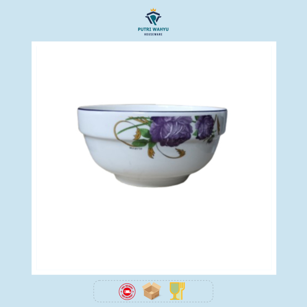 MK 4.5 pinggang rose ungu - MK 8 pinggang rose ungu - Op079 piring lontong 9.25 rose ungu by MORITO