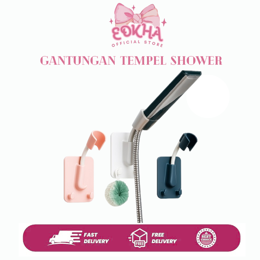 Dudukan SHOWER Tempel Gantungan Shower Mandi Suction Cup Hanger holder hook tempel fleksibel bracket