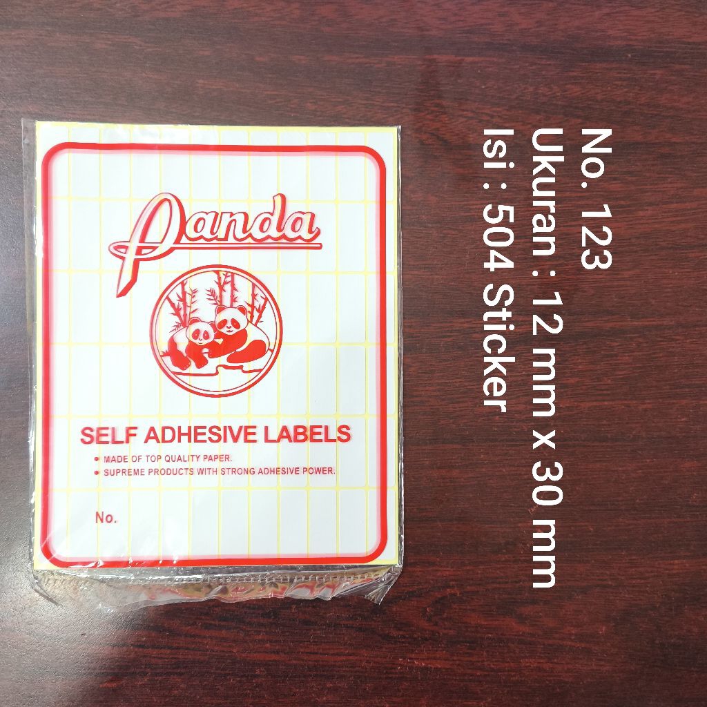 

Label 123 Sticker Undangan 12 x 30 mm