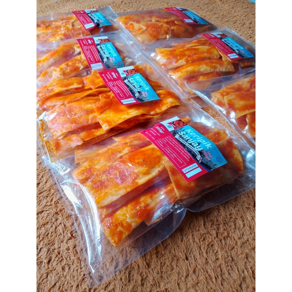 

Keripik Sanjay Medium 250gr - Keripik Sanjai Karupuak Sanjay Uni Maya Singkong Balado Panjang Pedas Manis Oleh-oleh khas Padang