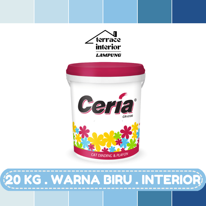 Cat Tembok Interior Propan Ceria  Warna Biru 20 Kg