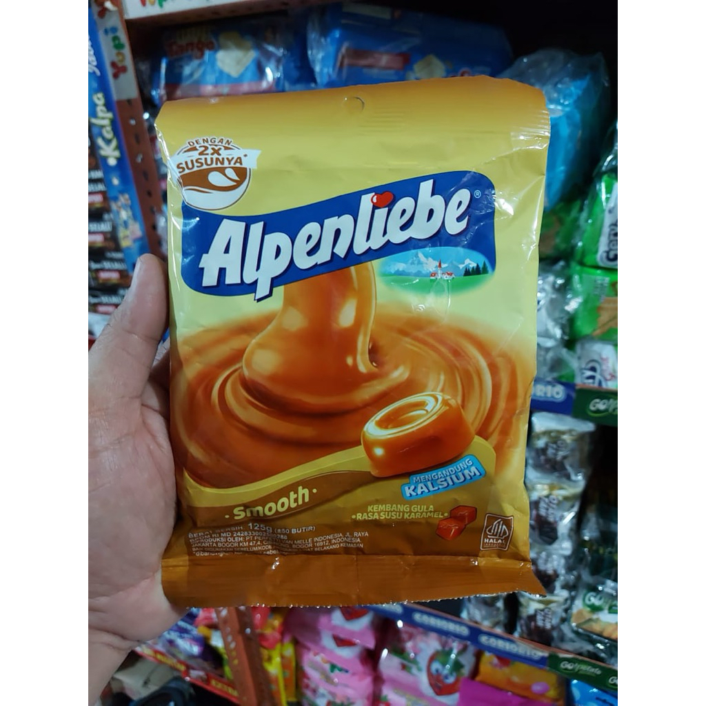 

PERMEN ALPENLIEBE CARAMEL / STROBERI