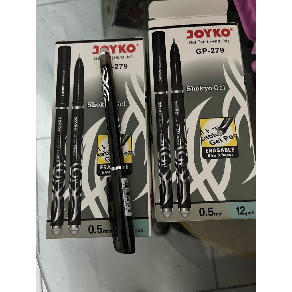 

pena tinta warna Joyko Erasable gel pen GP-279 (12 pcs)