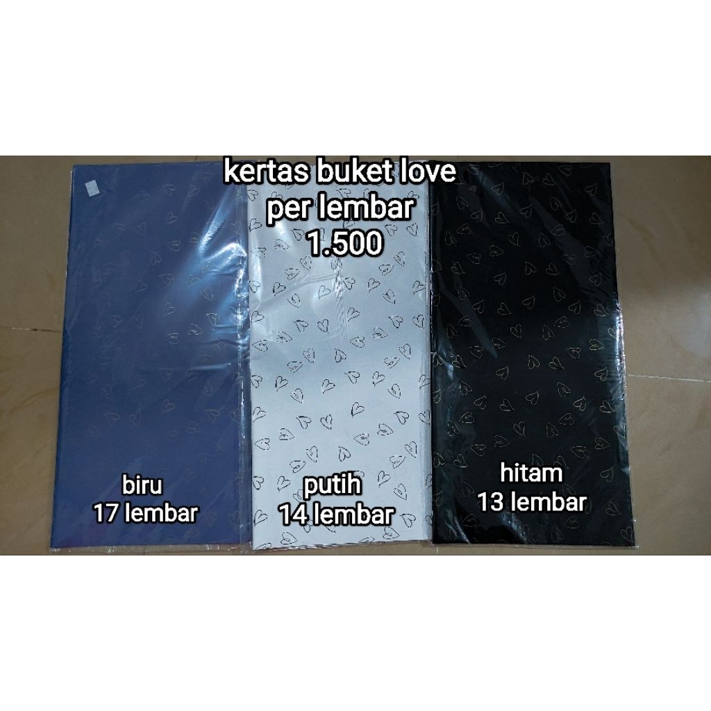 

Kertas Wrap Buket Lovey Dovey