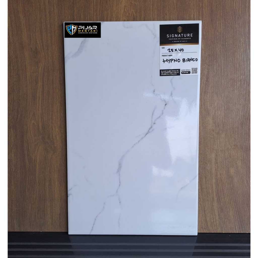 KERAMIK DINDING 25X40 MULIA SIGNATURE HYPNO BIANCO