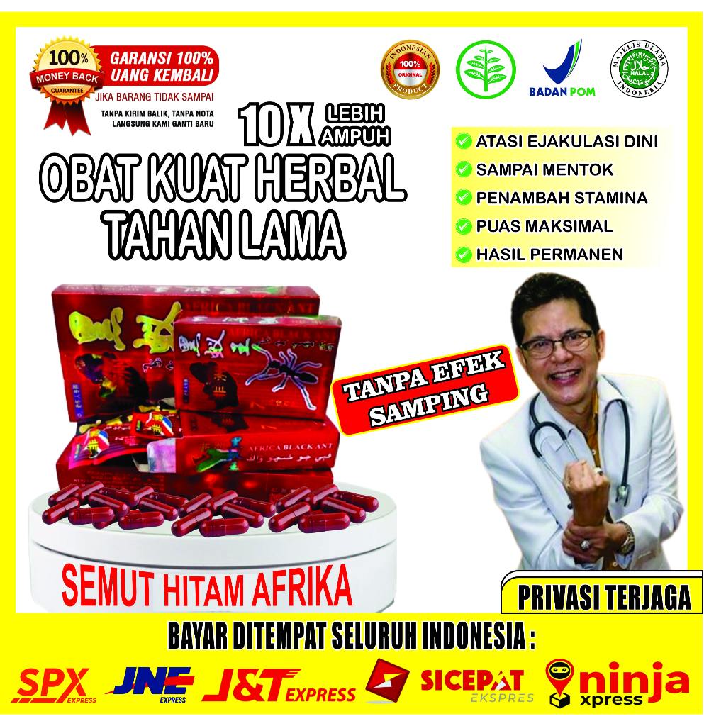 Obatkuat Herbal Semut 9 Hitam Ramuan Tradisional Asli afrika 9 Sachet