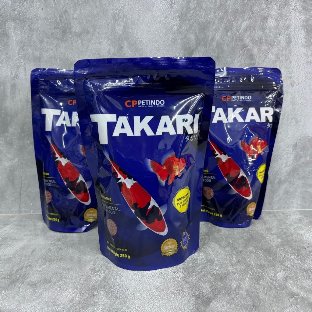 [Chan Aquatic] Pelet Ikan Takari 250GR Pelet Ikan Koki Koi Komet Oscar Nila Semua Jenis Ikan