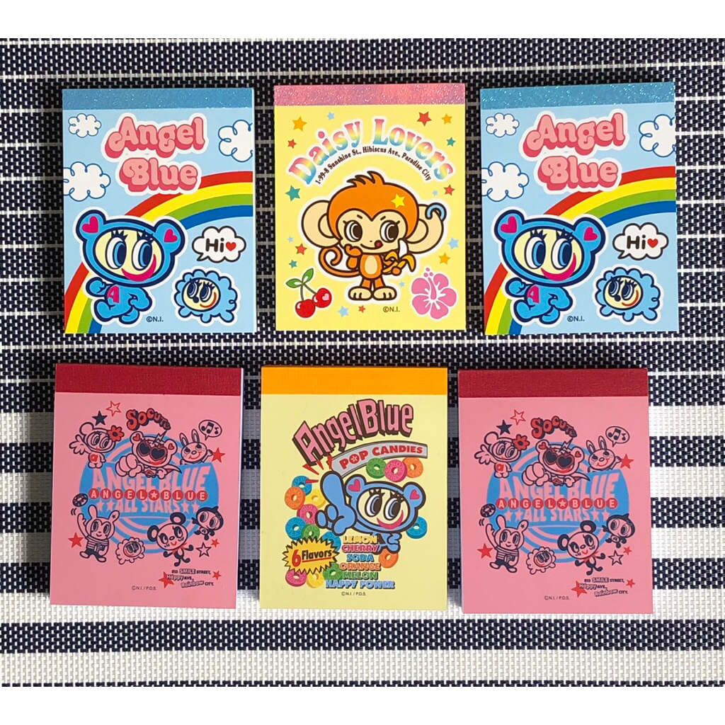 

angel blue memo pad note buku kecil original japan