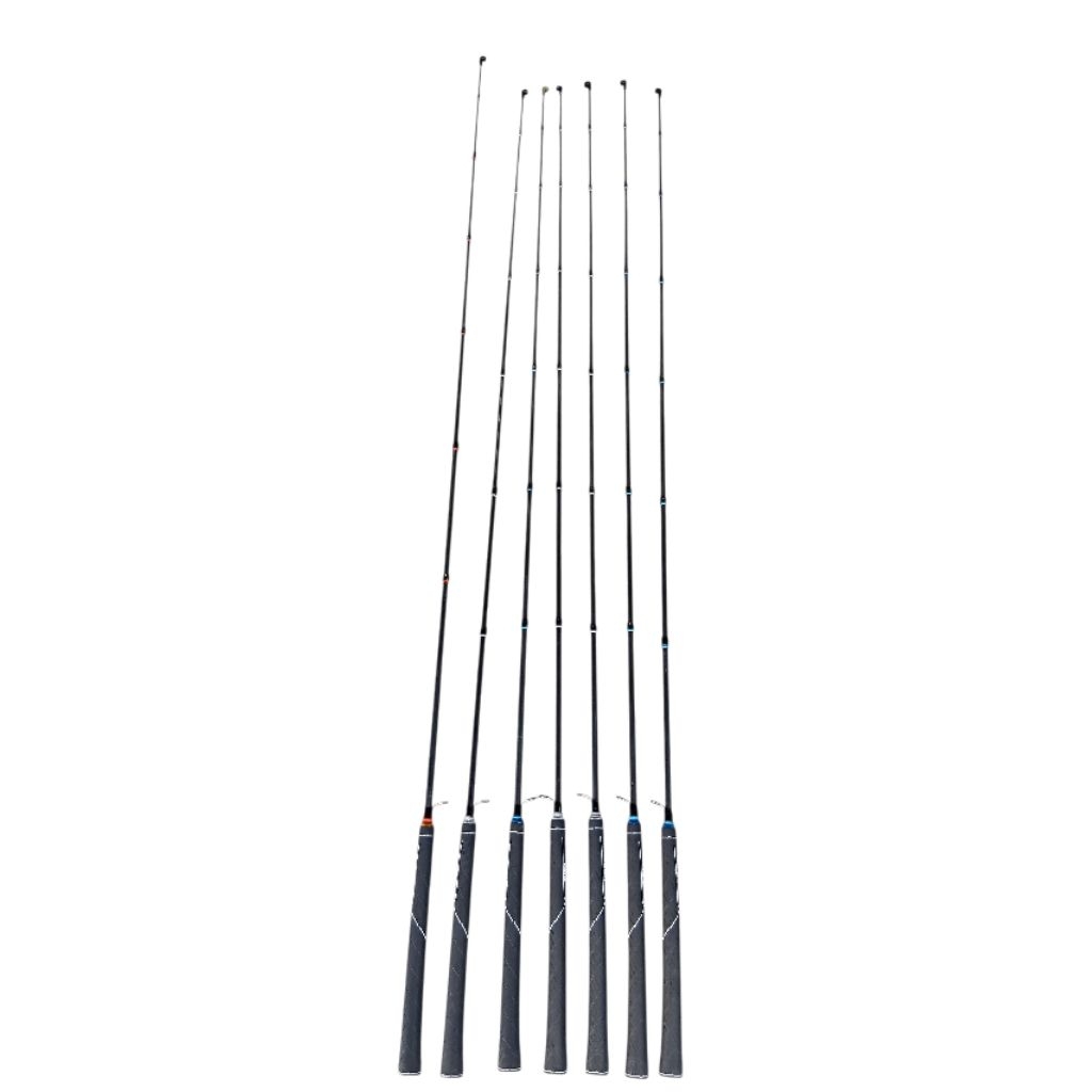 Joran Besutan Karet Golf Joran besutan fiber solid kuat 8 kilo besutan nila