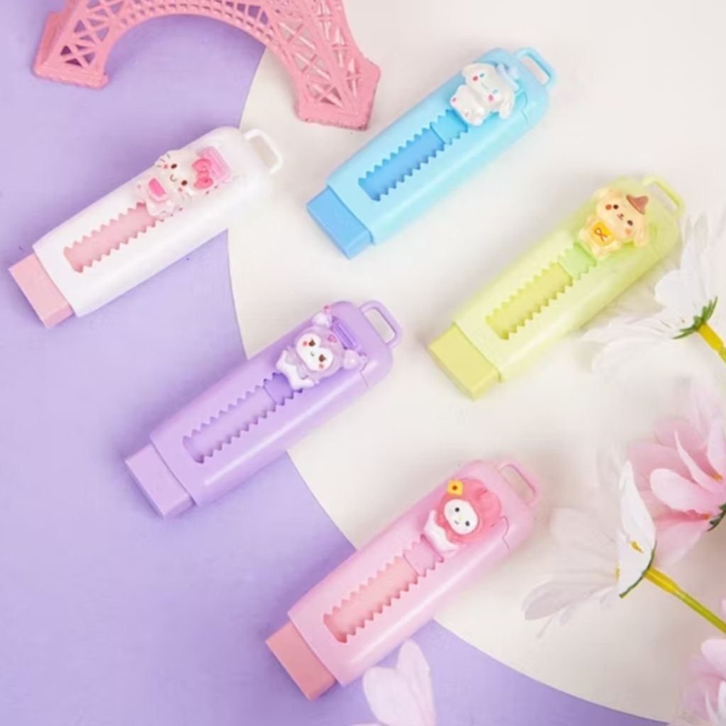 

#Qreinashop Sliding Eraser || Penghapus Mekanik Polos / Karakter