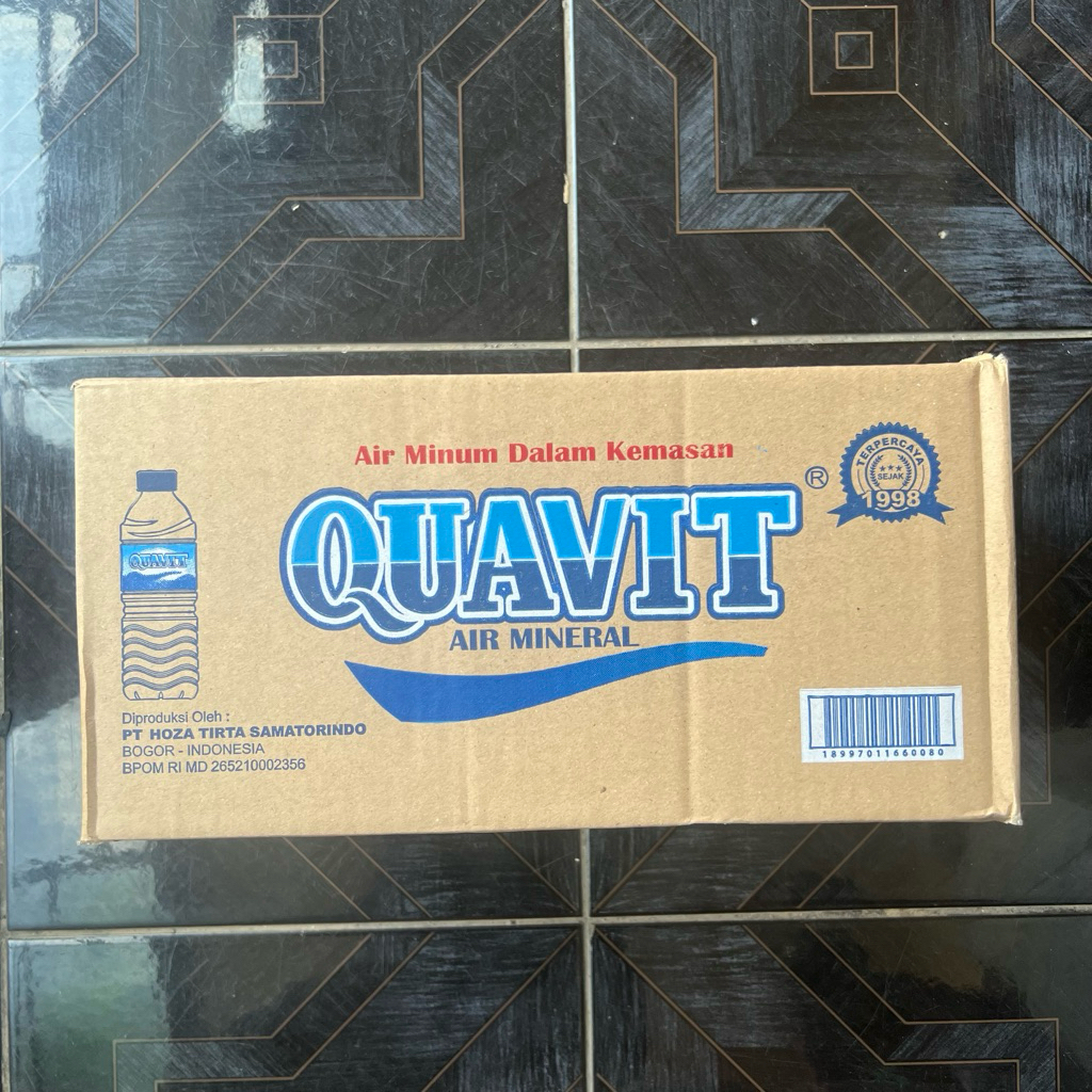 

Air Mineral QUAVIT 240ml 240 ml 1 Dus 24 Botol Pcs - Mini Kecil Murah