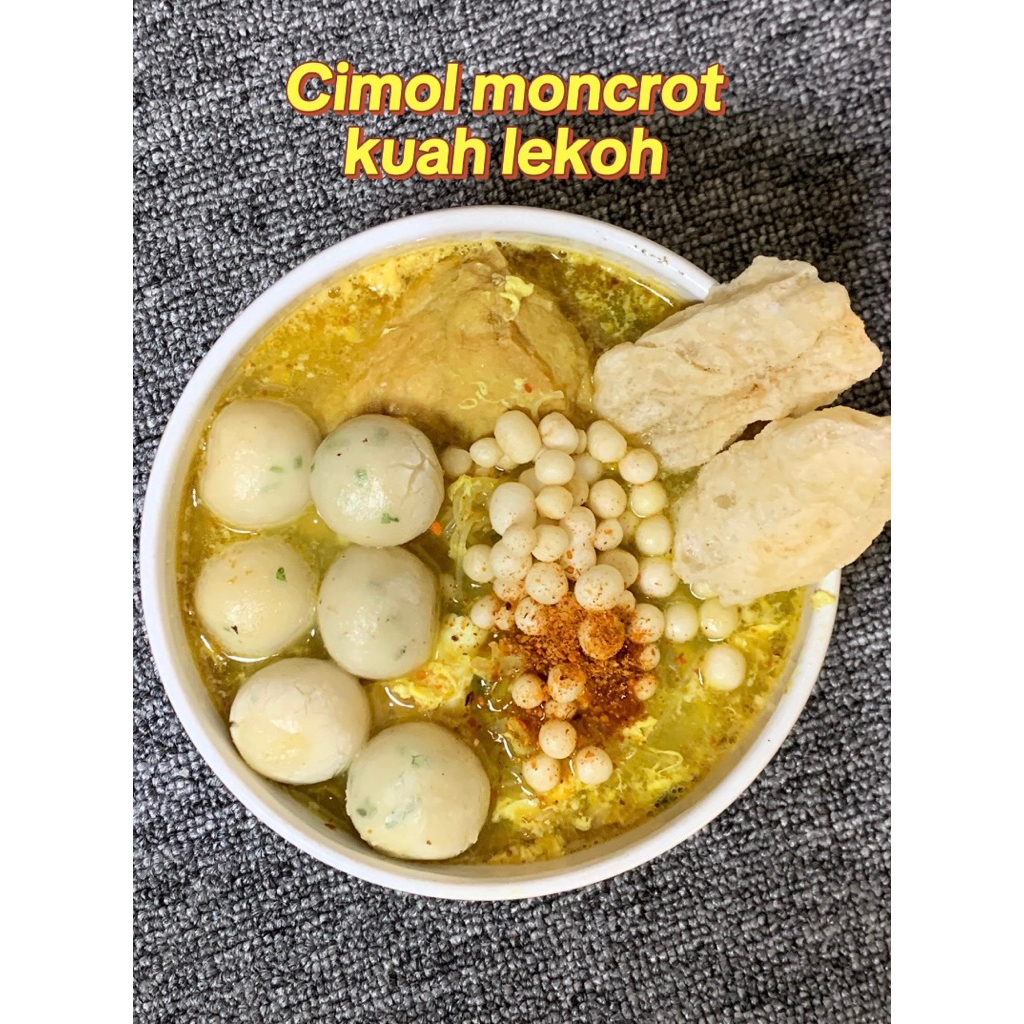 

cimol moncrot kuah lekoh