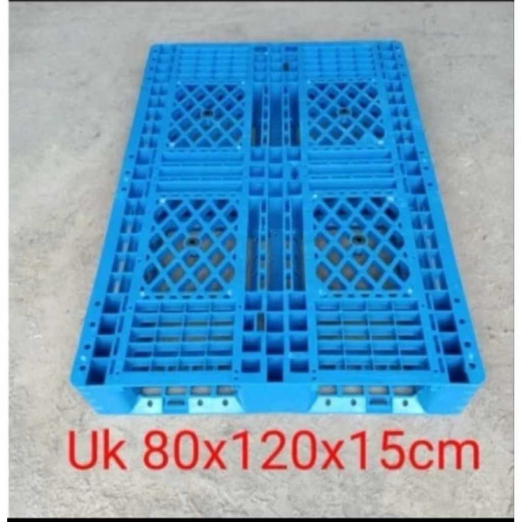 

pallet plastik uk 80x120x15 biru