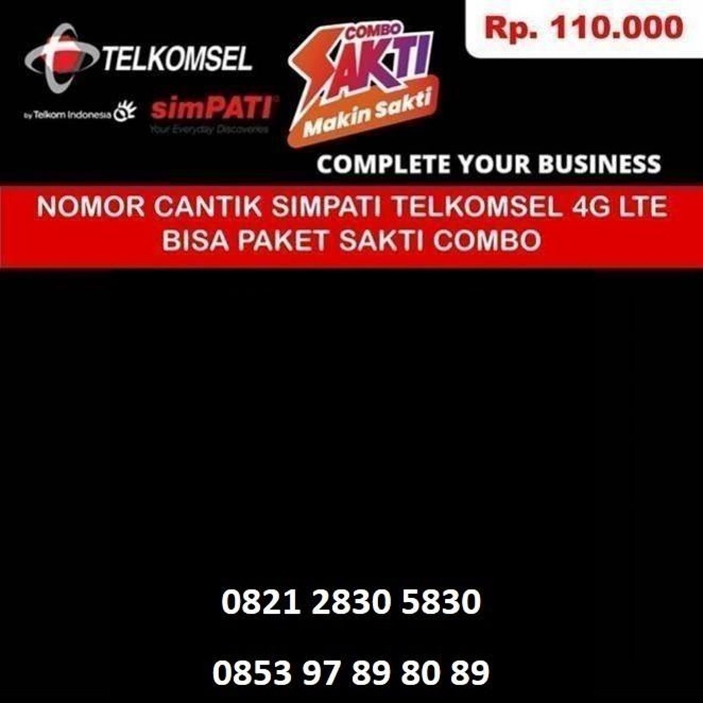 kartu telkomsel simpati sakti combo 4G LTE paket telephone sms murah