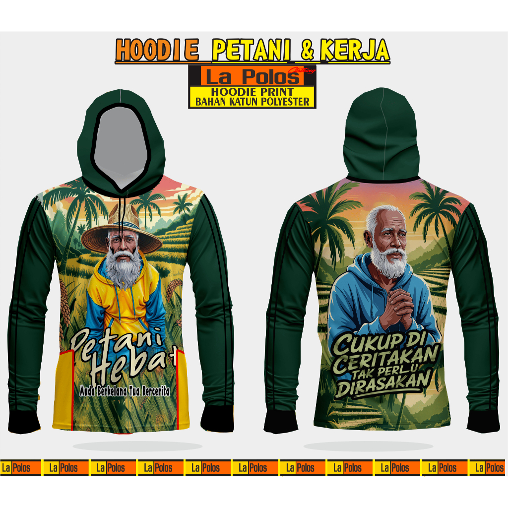 Baju Petani Kaos Kerja, Petani Hebat