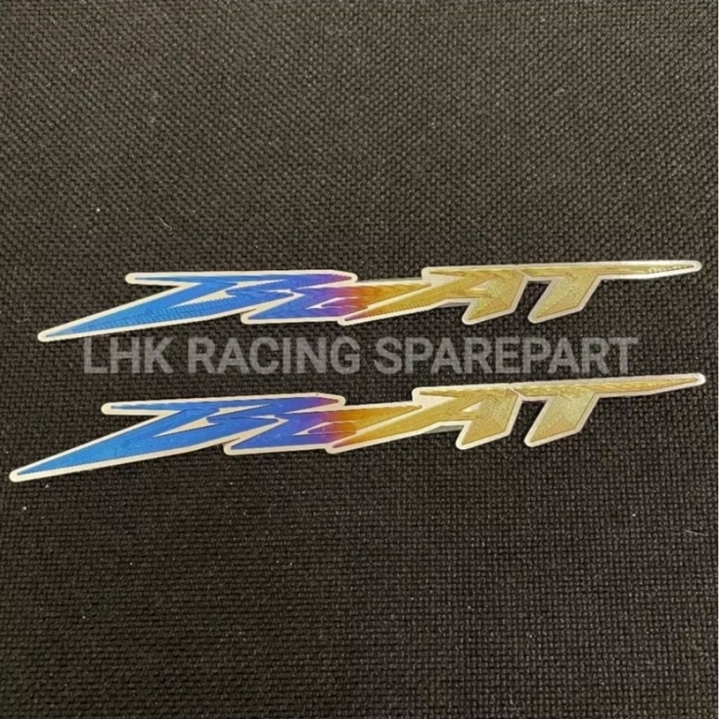 Emblem Stiker Logo P.Titanium TULISAN Beat Lancip ORIGINAL P. TITANIUM BEAT LANCIP 