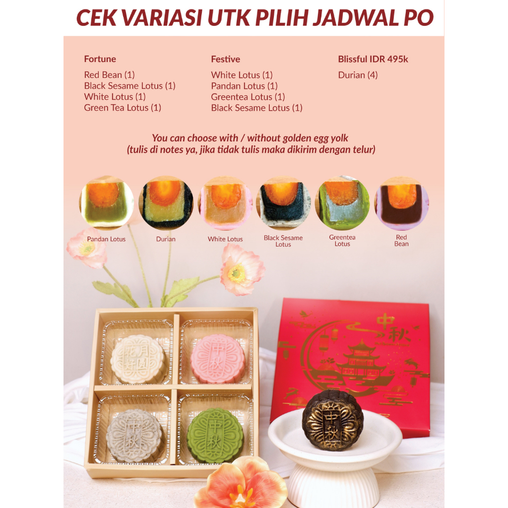 

Snow Skin Mooncake | KUE BULAN PIA MID AUTUMN 2025 Pre Order