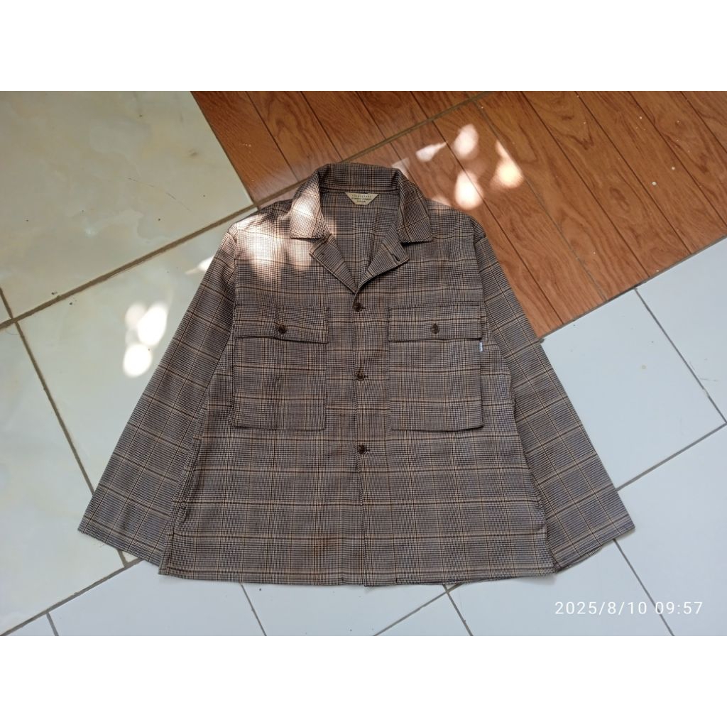 Kemeja Open Collar Shirt Lafudge Store Tartan