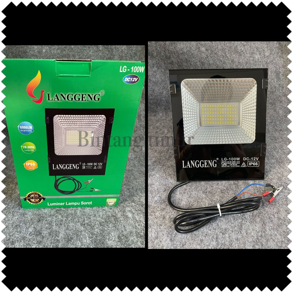 LAMPU LED TEMBAK SOROT 12V/ Lampu sorot aki/ lampu sorot dc/ 50watt 100watt