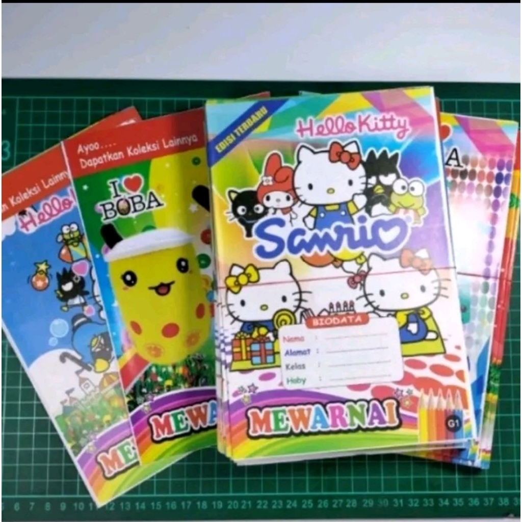 buku mewarnai anak/buku mewarnai edukasi/buku anak tk sd