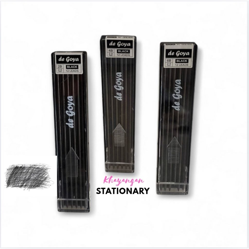 

Isi Pensil Mekanik 2.0 Mm Lead Black 2B 4B 6B 2.0 Mm x 12 Lead
