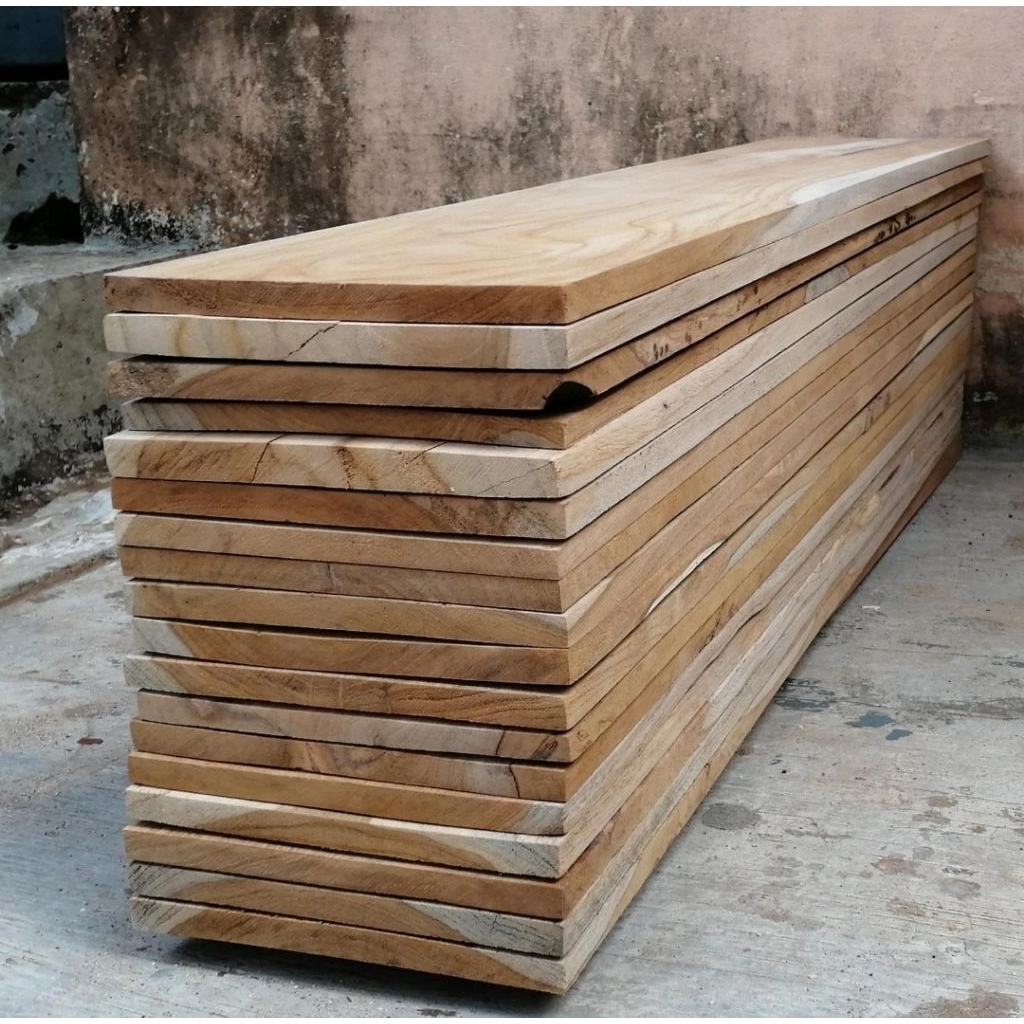 Papan kayu jati asli perhutani